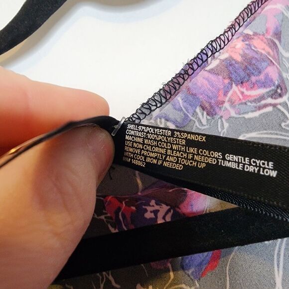 3X/4X Torrid Kimono Sleeve Midi Robe Satin Floral Black Plussize Soft Robe Tie - Picture 6 of 8